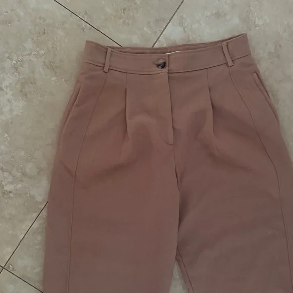Zara Brown Cropped Pants - Picture 3 of 6